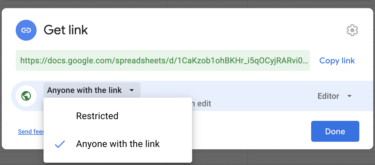 Google Sheets - Edit Permission Google Sheets - Edit Permission